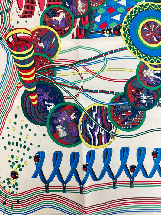 HERMES SCARF LE LABOR ATOIRE DU TEMPS RANK(B)