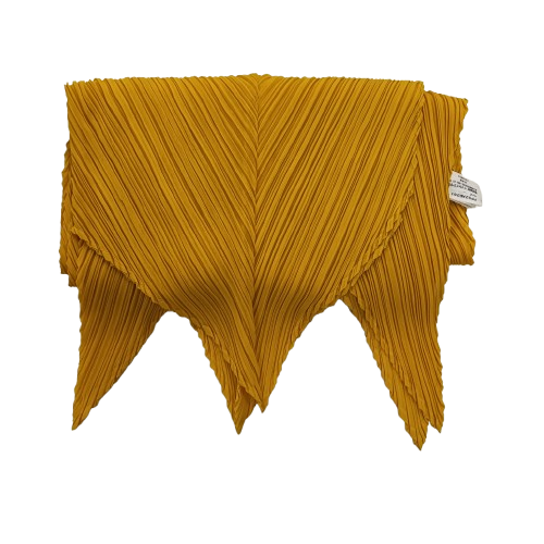 Scarf PLEATS PLEASE PP52-AD261 Yellow **Stain