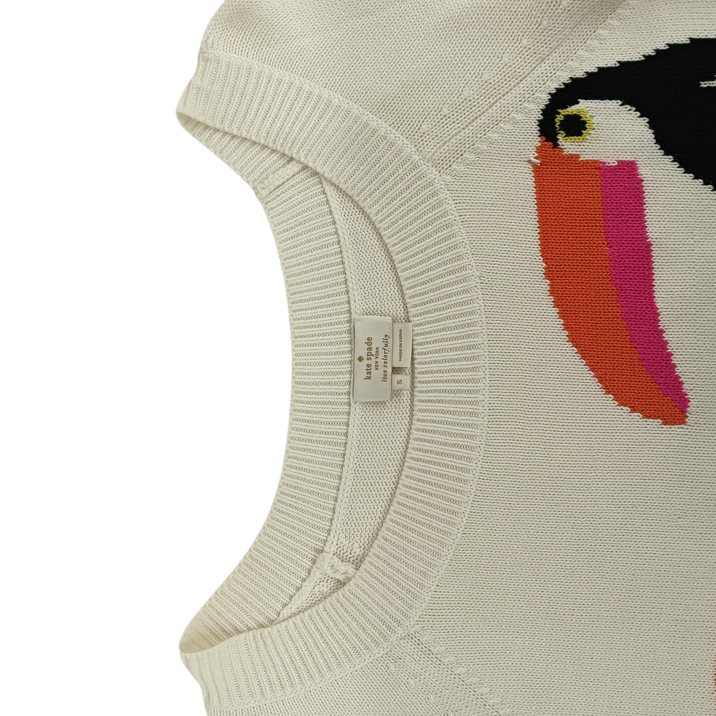 KATE SPADE Knitwear SIZE S Lady's White MJMU3862