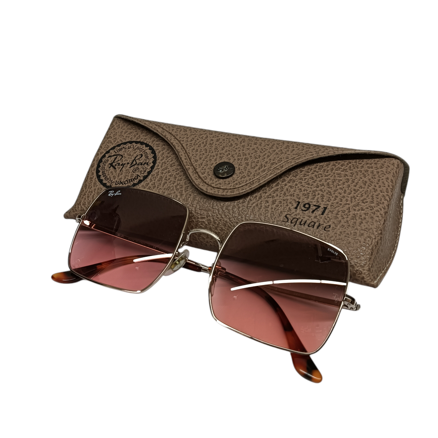 RAY-BAN Sunglasses RB1971 Gold/Pink Rank (B)