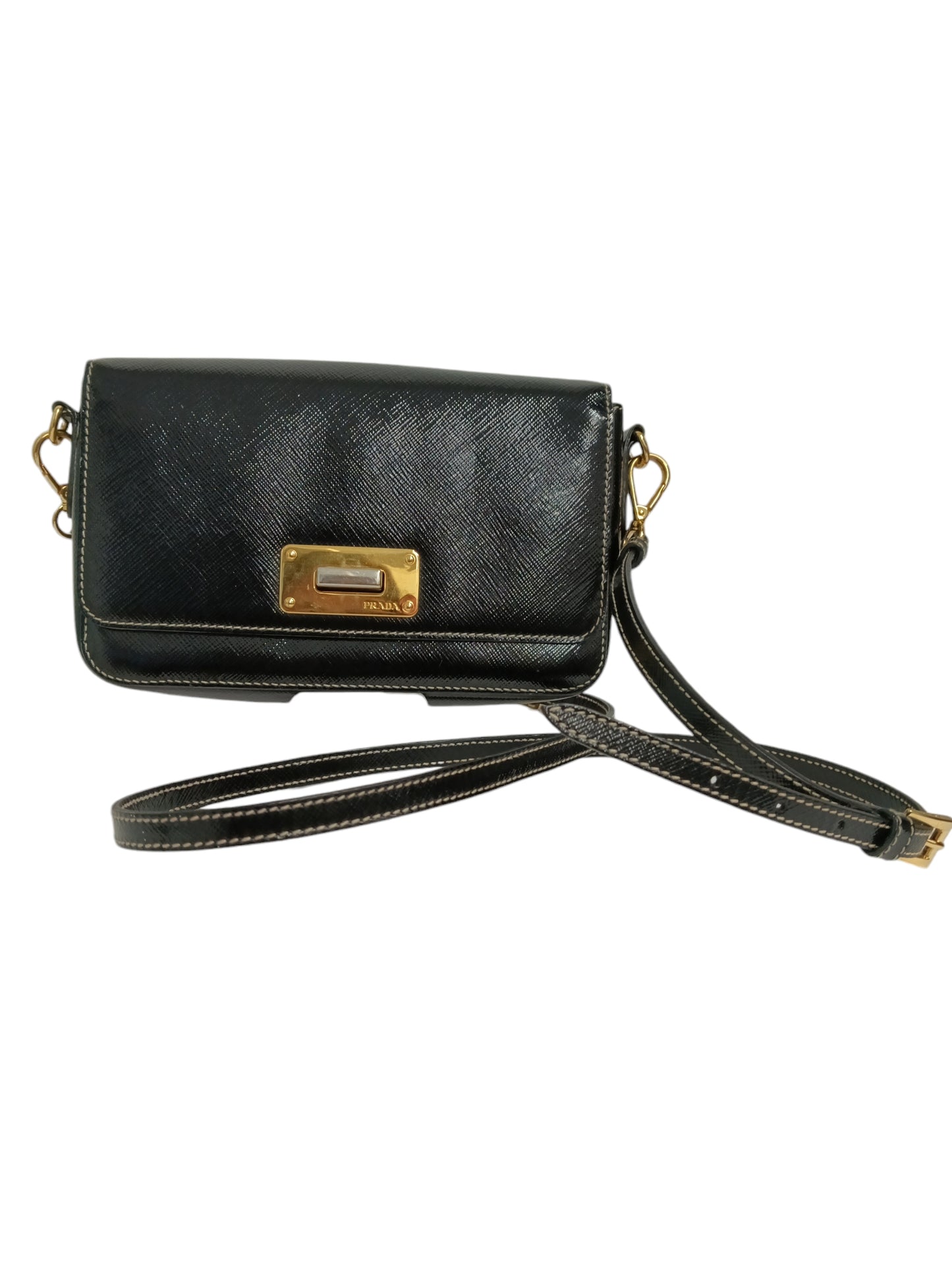 PRADA SHOULDER BAG BLACK 180 BT0829 RANK(B)