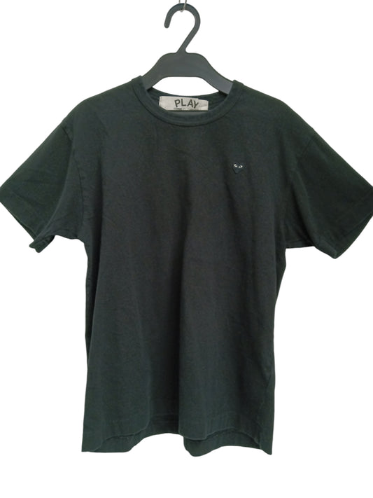 PLAY COMME DES GARCONS T-SHIRT SIZE M MENS BLACK AZ-T202