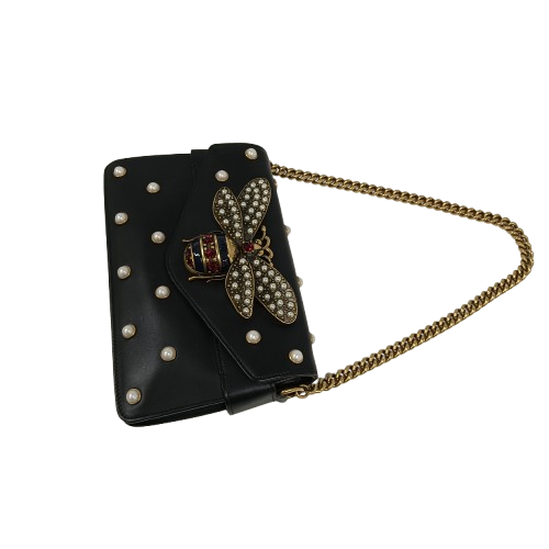 GUCCI Shoulder Bag 453778 Black **Scratch/Stain