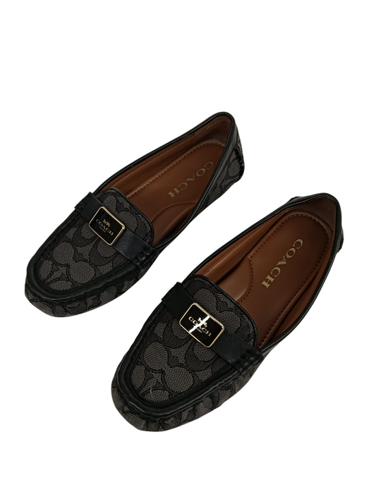 COACH Loafers Size 22.5CM CC639 Lady's Gray