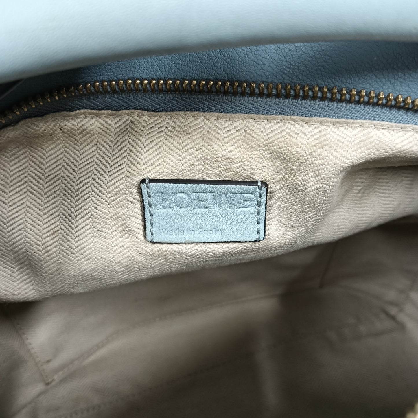 LOEWE 2WAY Bag Sky Blue 06 17 07  Stain/Damage Puzzle Medium