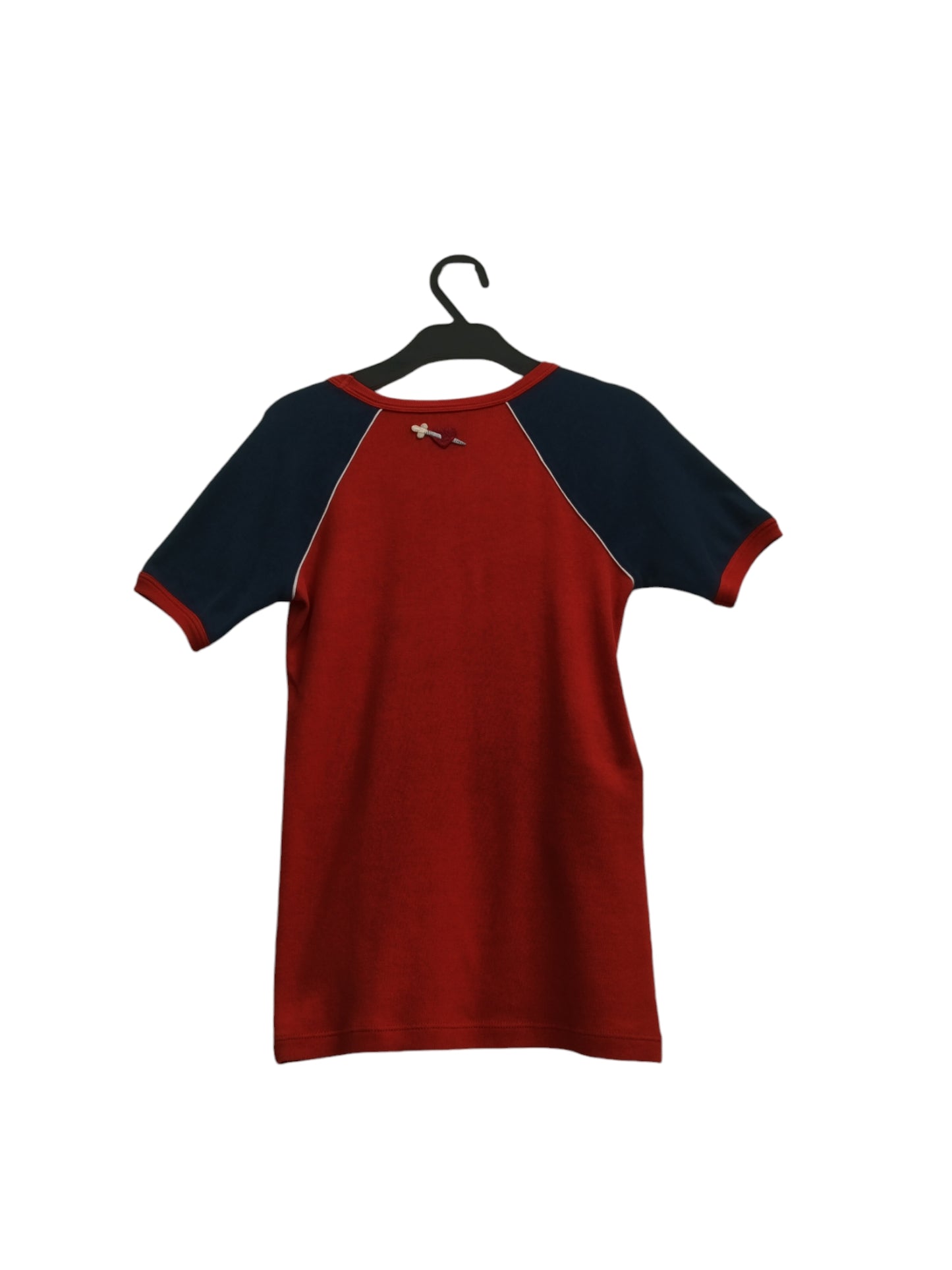 GUCCI T-SHIRT XS LADY'S ORANGE/NAVY 461423 *RABBIT