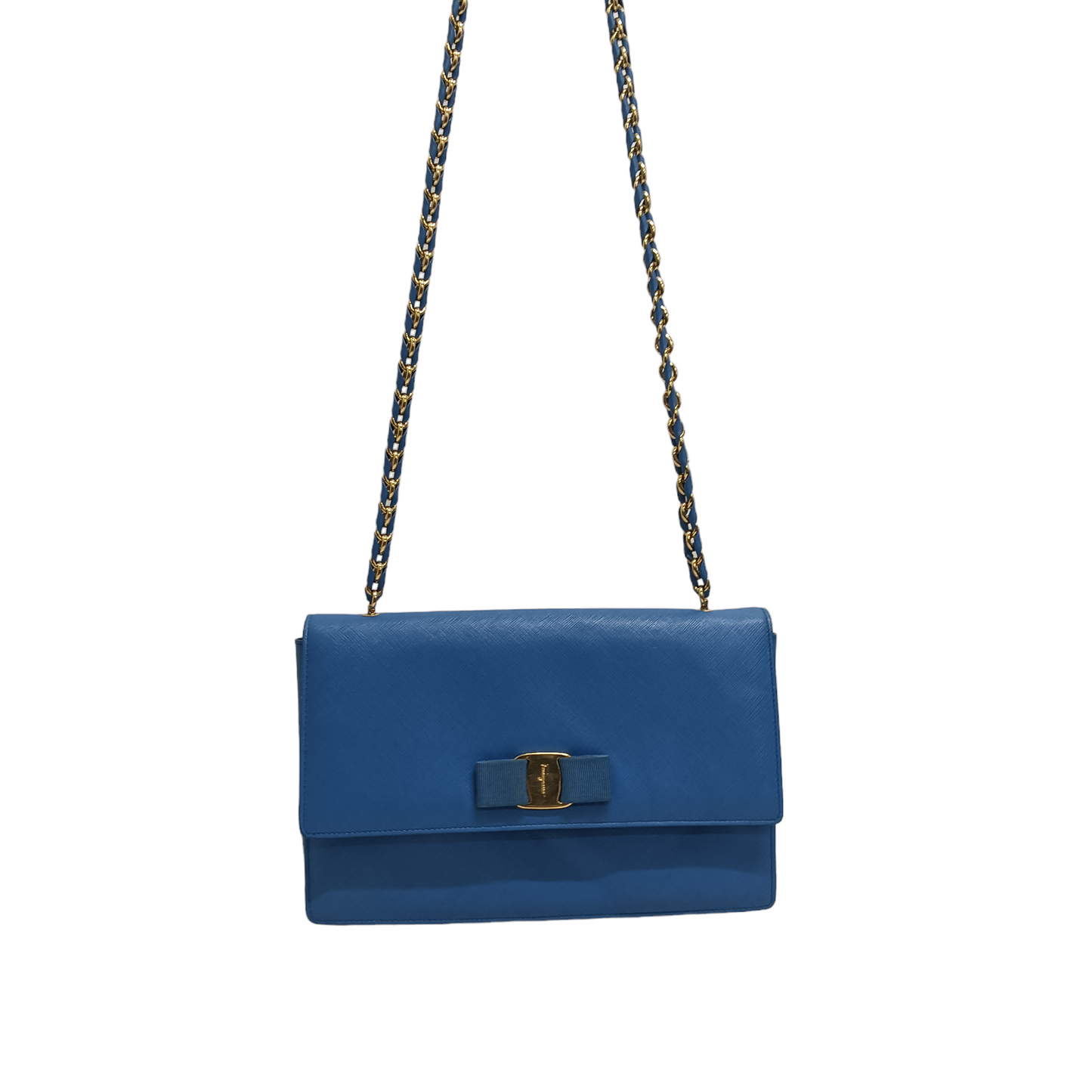 SALVATORE FERRAGAMO Shoulder Bag Sky Blue AU-21/E480