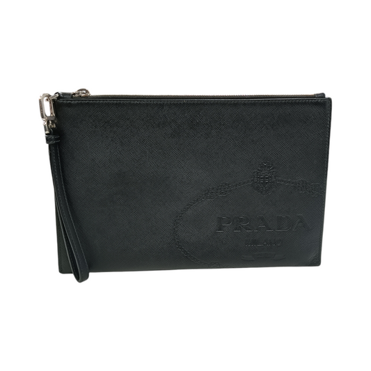 PRADA CLUTCH BAG BLACK 56 1 2NG005