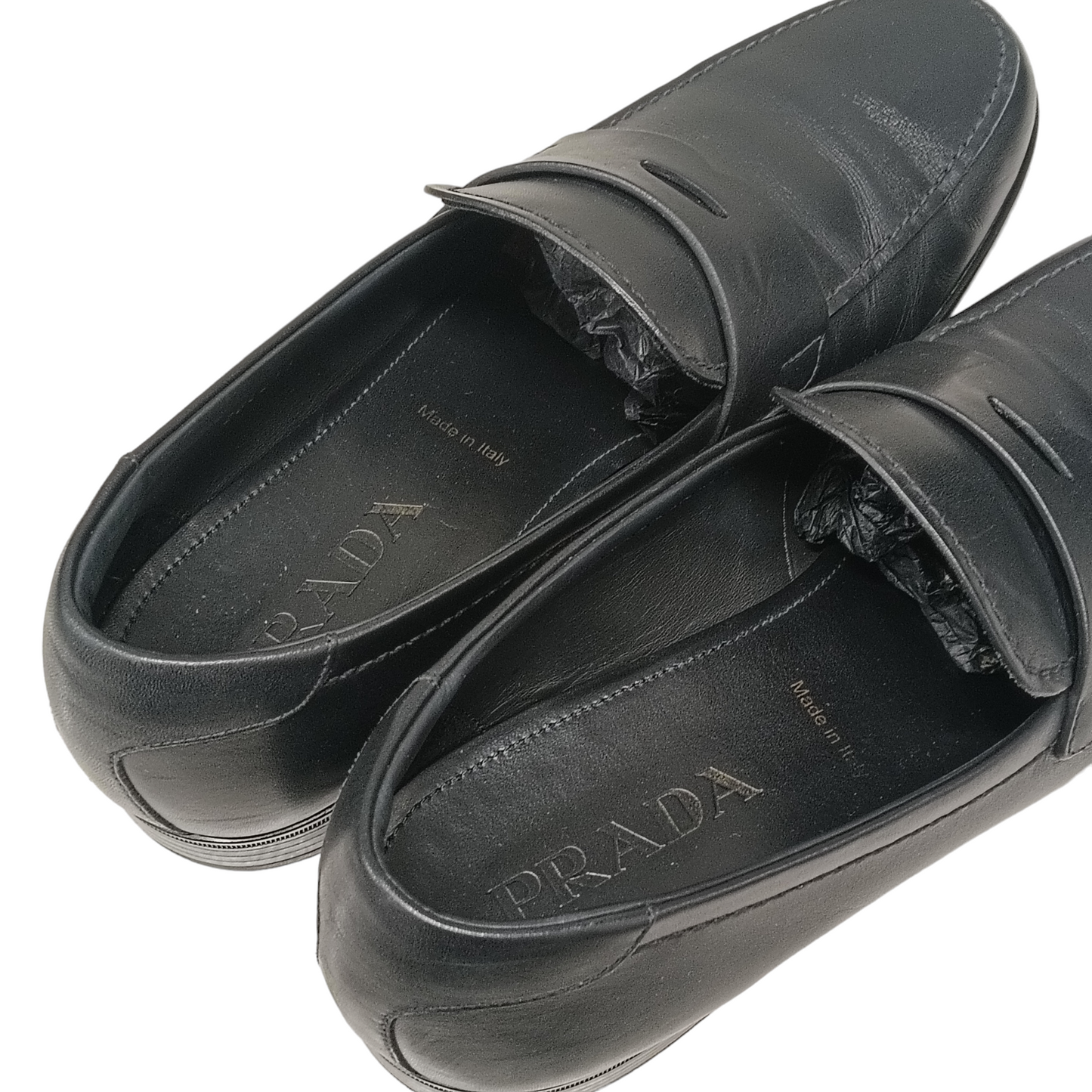 PRADA Loafers Size 40 Mens Black 2DC213