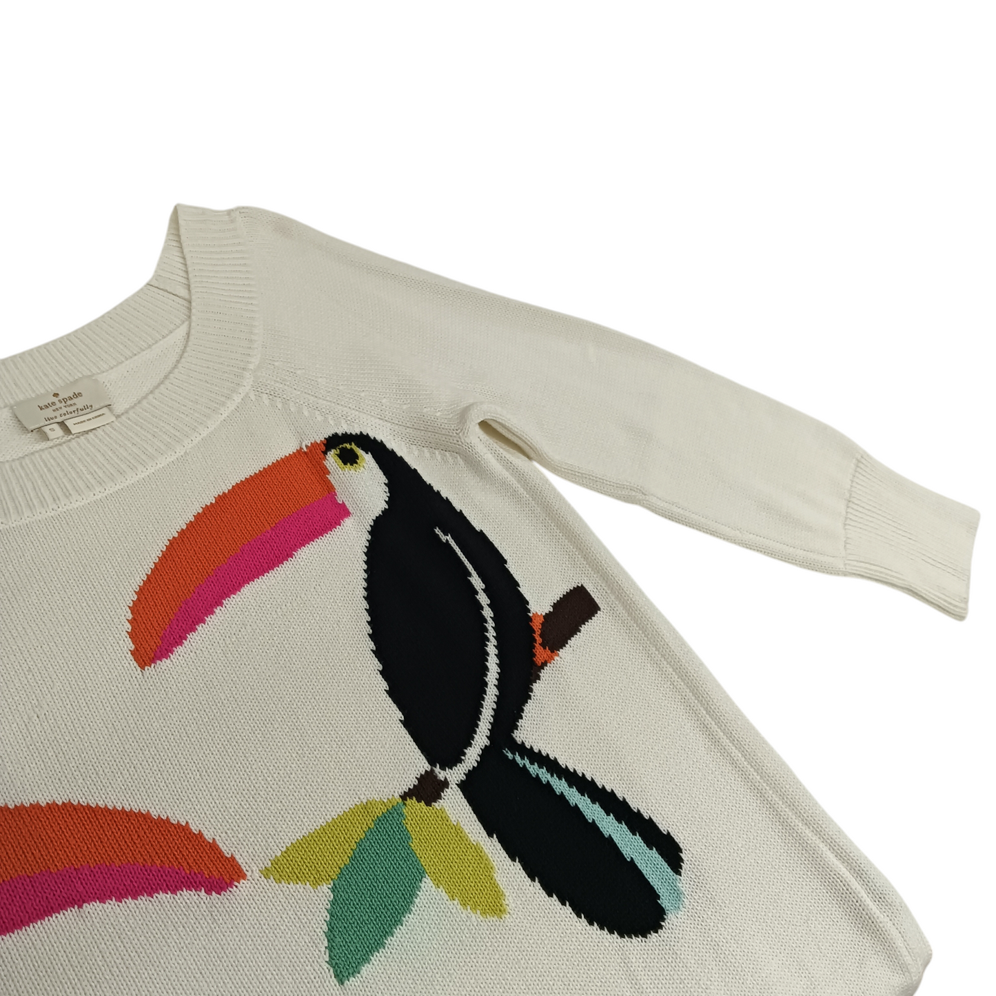 KATE SPADE Knitwear SIZE S Lady's White MJMU3862