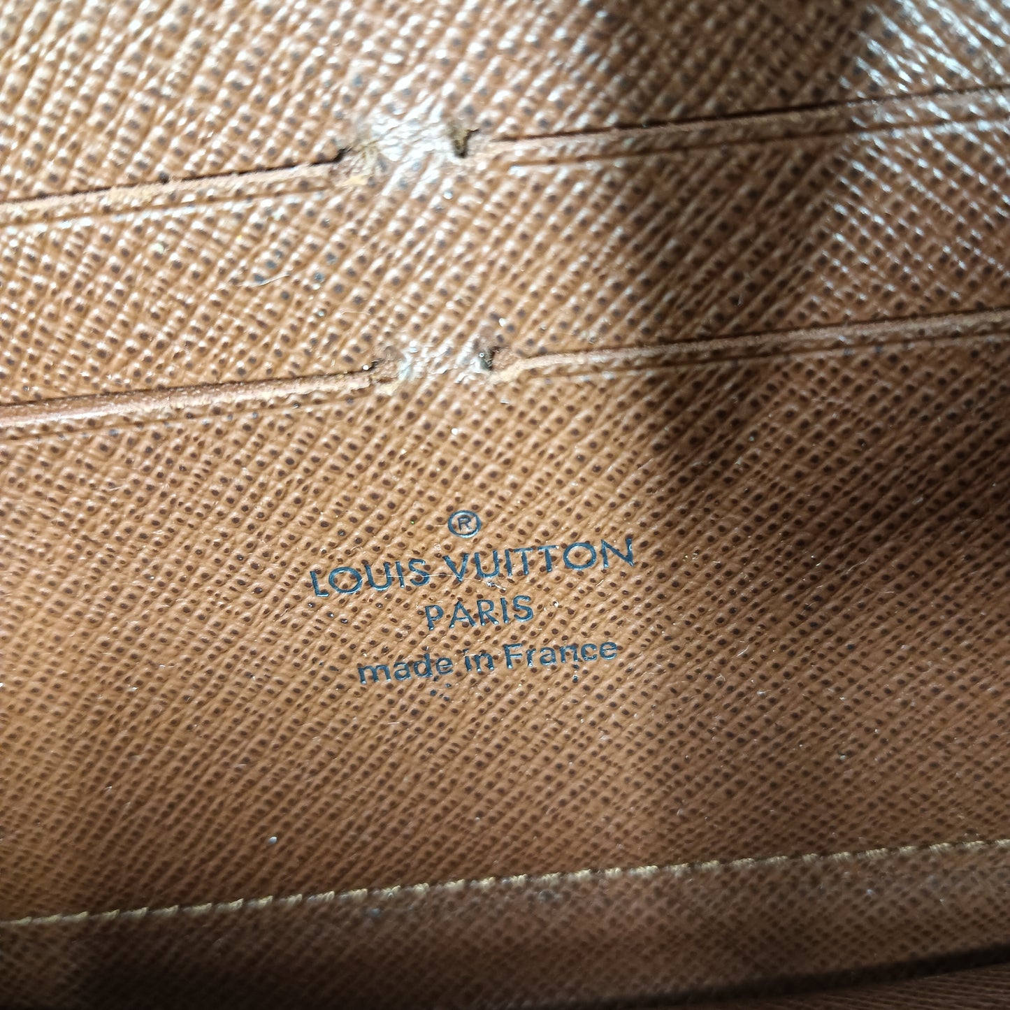 LOUIS VUITTON Long Wallet Monogram M60017 Brown **Scratch
