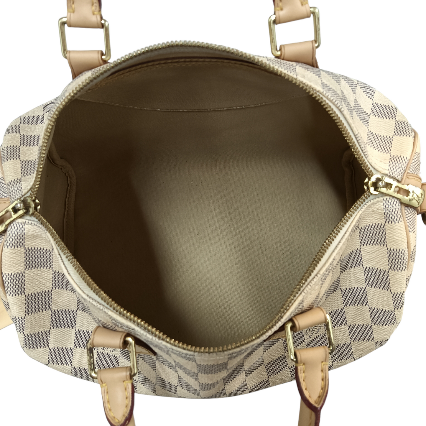 LOUIS VUITTON 2WAY Bag Damier Azul N41533 White/Brown Stain/Damage SP1174 Speedy 30 Bandouliere