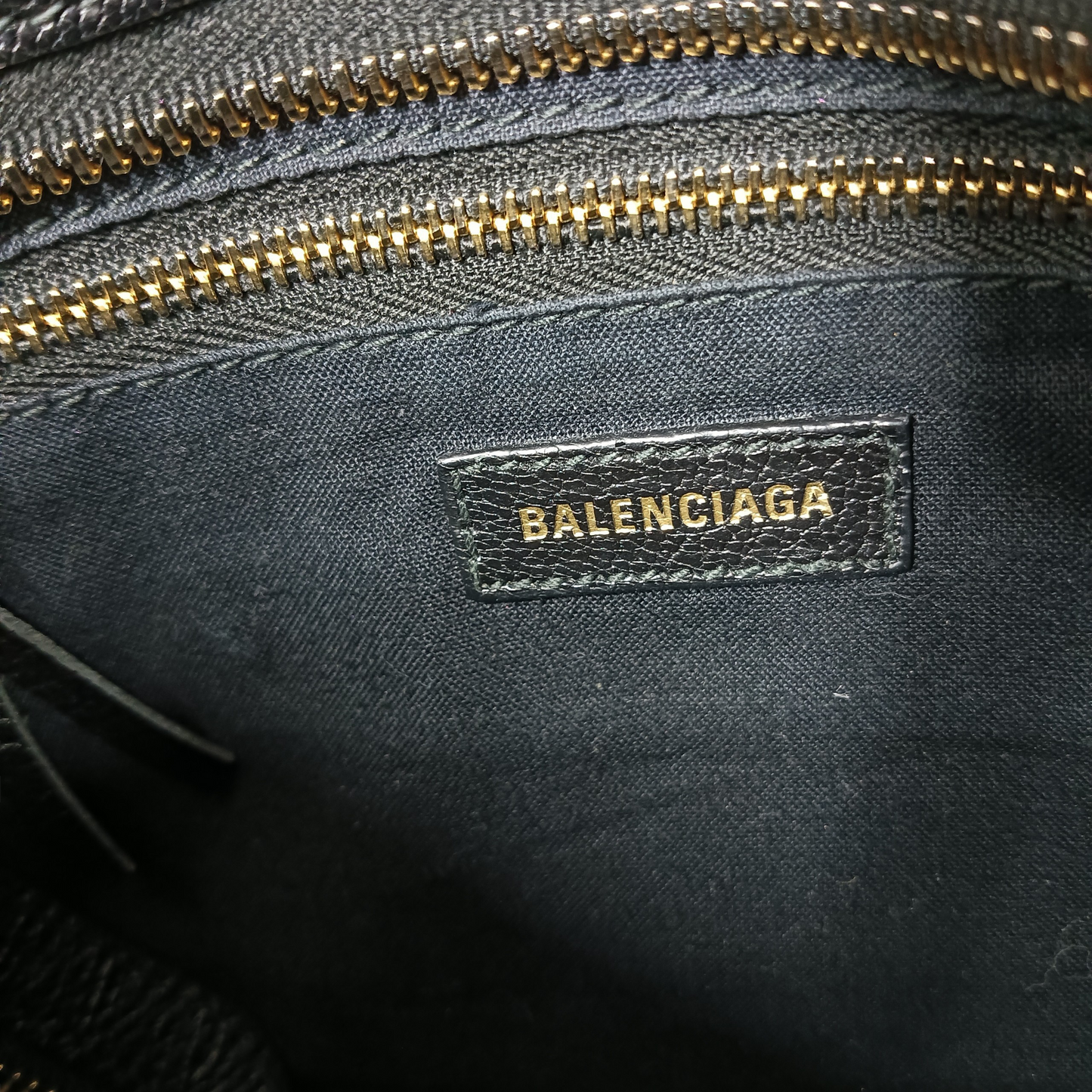 BALENCIAGA 2WAY Bag Metallic Edge City Black 390160