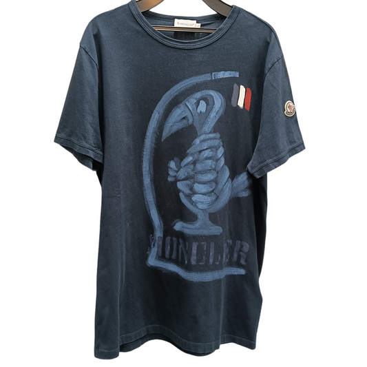 MONCLER Shirt Size L Navy 310918002050