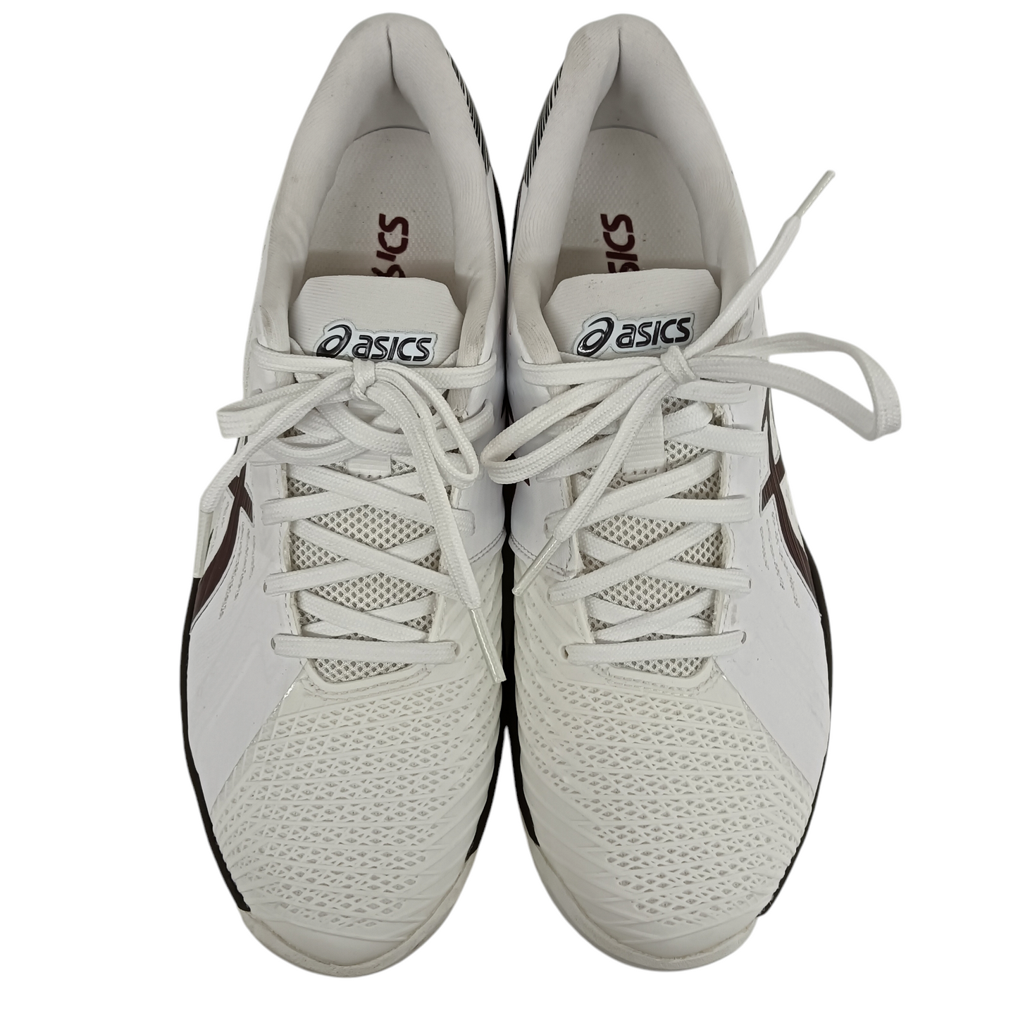 ASICS Sneaker Size 42.5 1041A300 Mens White/Burgundy Rank (B) Stain