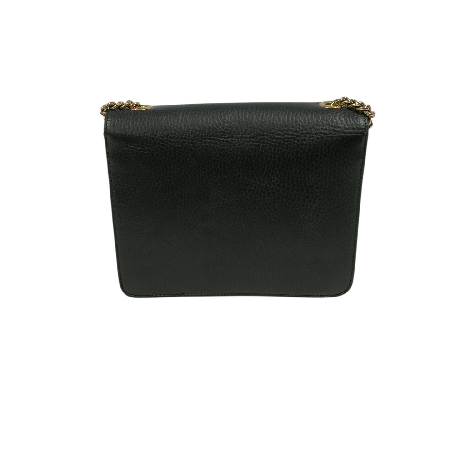 GUCCI Chain Shoulder Bag Interlocking G 510304 Black Stain