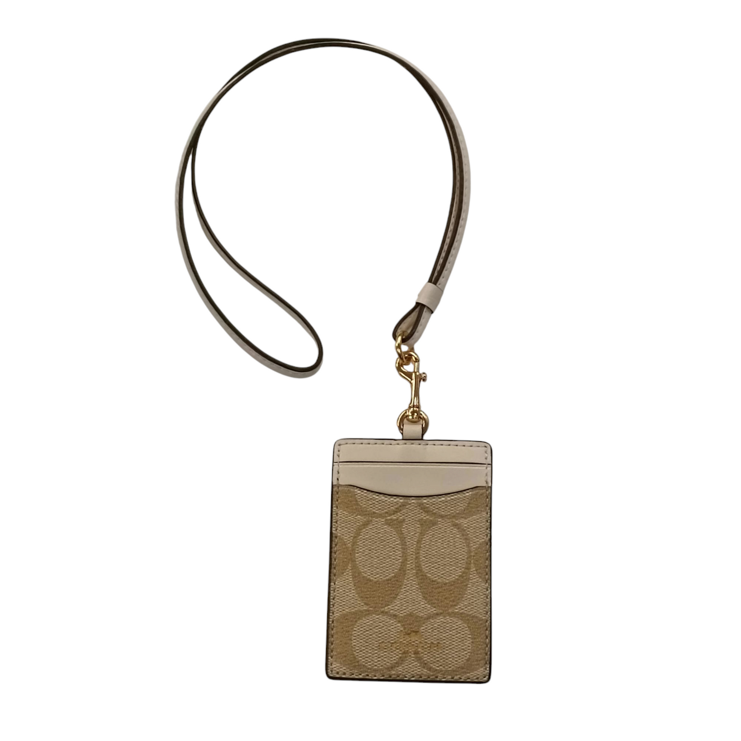 COACH Card Case Beige