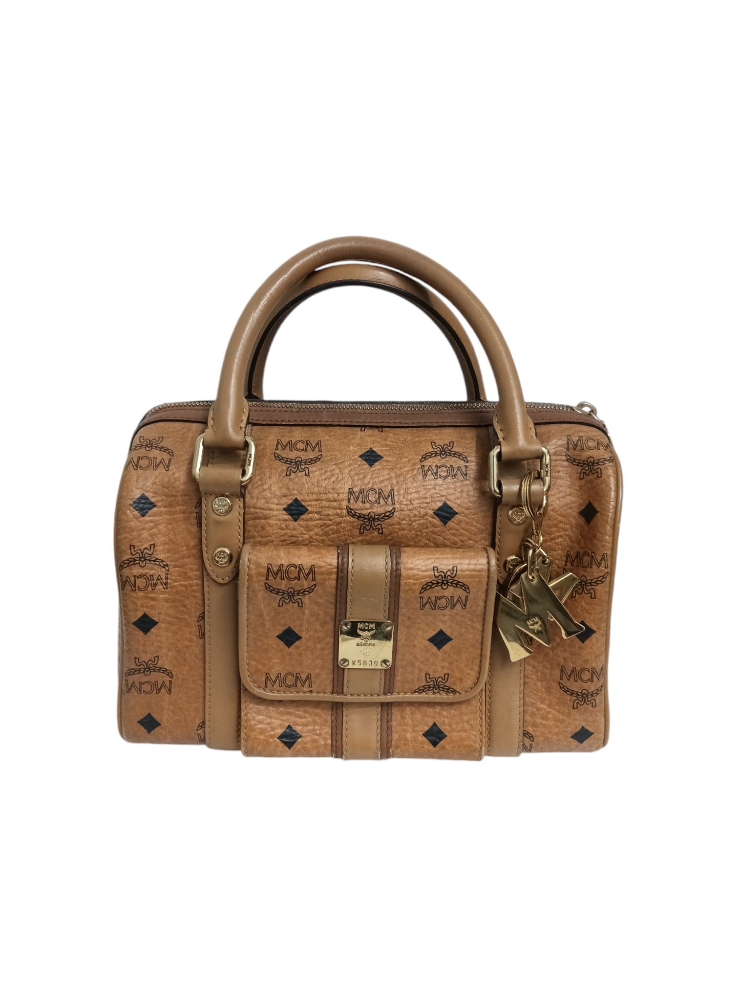 MCM HANDBAG BROWN MWBOAVI51C001 RANK(B)