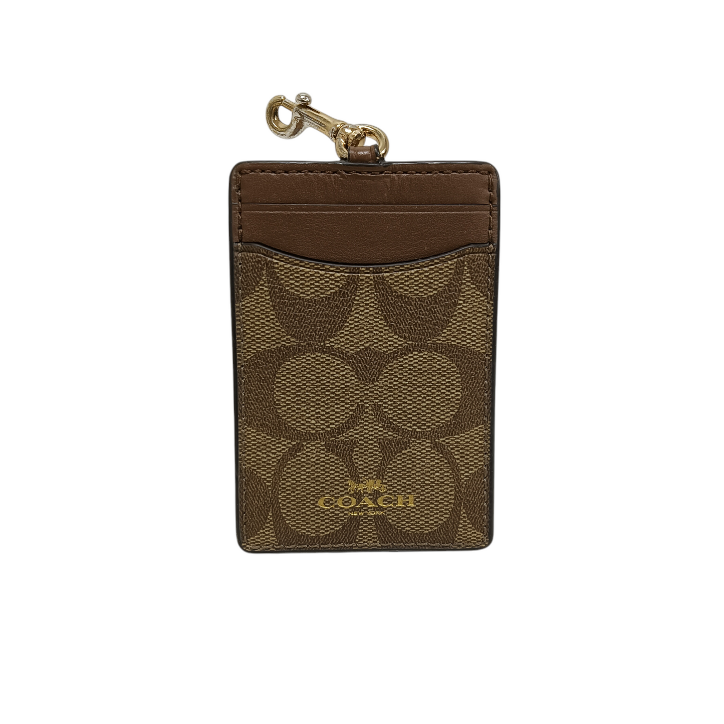 COACH CARD CASE BROWN