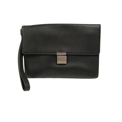 LOUIS VUITTON Clutch Bag M30782 Black **Scratch/Damage CA2057