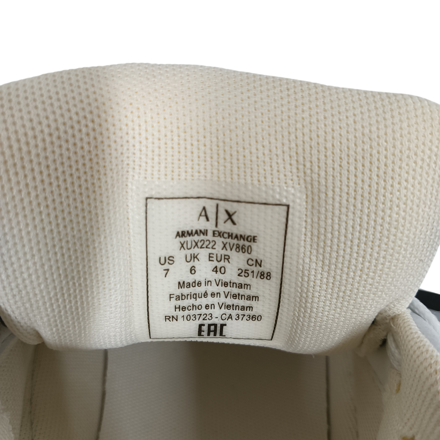 ARMANI EXCHANGE 7US  Sneaker XUX222 XV860 Multi Color