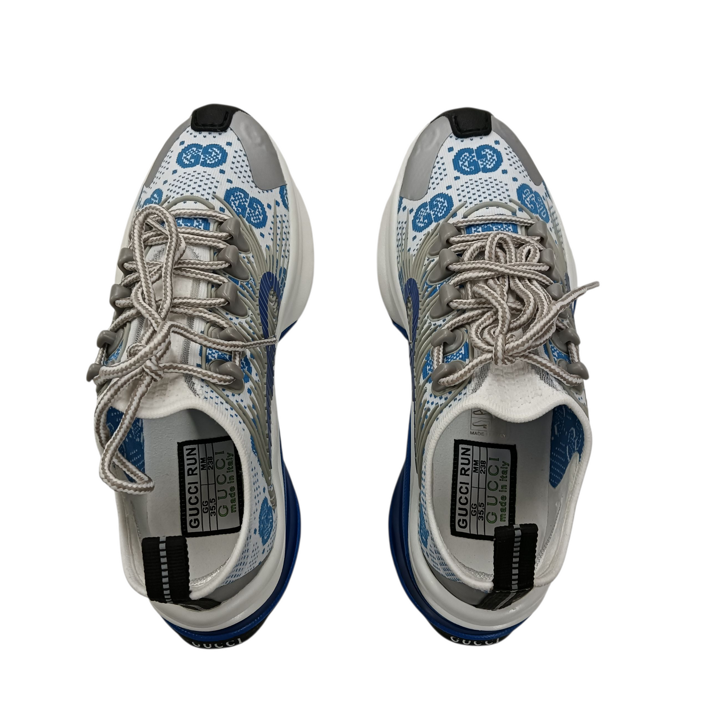 GUCCI Sneaker Lady's Size 35.5 White/Blue 680903