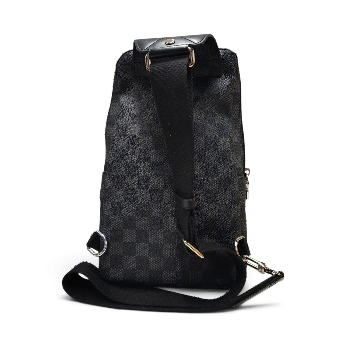 LOUIS VUITTON Body Bag Damier Graphite N41719 Black MB4118 Scratch/Sticky Rank B