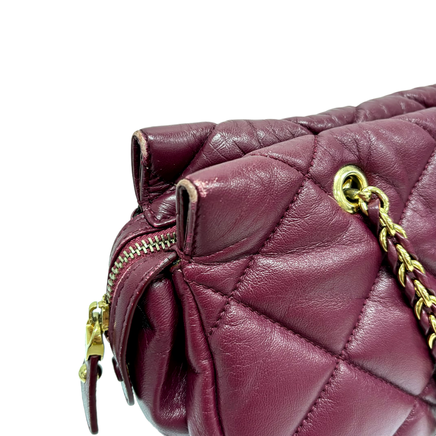 SALVATORE FERRAGAMO Handbag Purple AB-21 E743