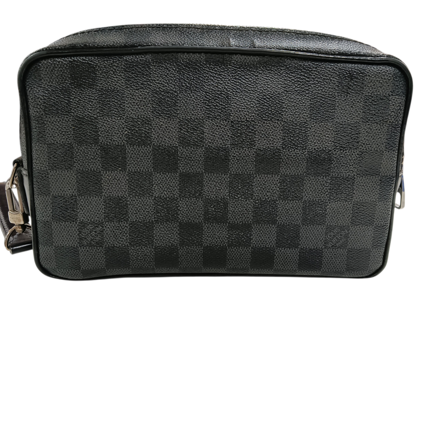 LOUIS VUITTON Pouch Damier N41664 Black Stain/Damage