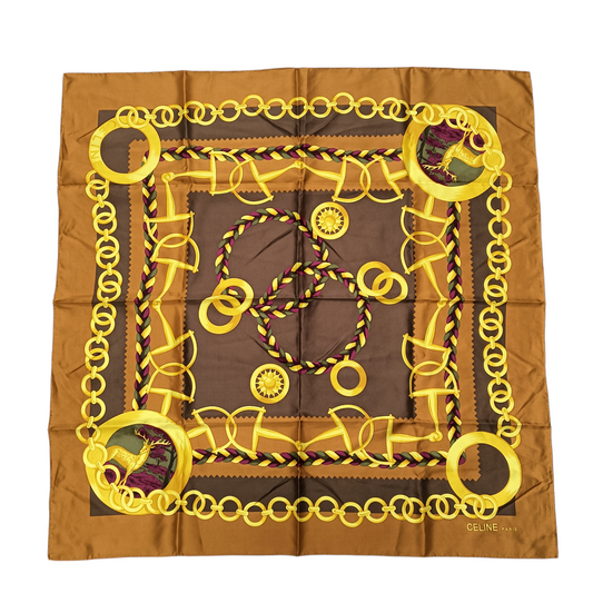 CELINE Scarf Silk