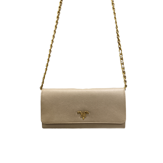 PRADA Shoulder Bag Beige 1MT290