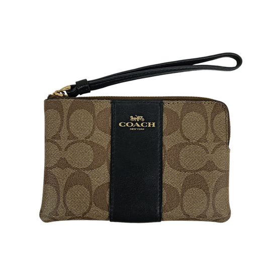 COACH Pouch F58035 Brown/Black Stain