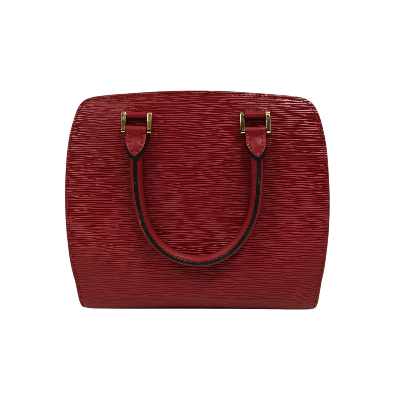 LOUIS VUITTON Handbag Epi Pont Neuf M52057 Red Stain/Damage
