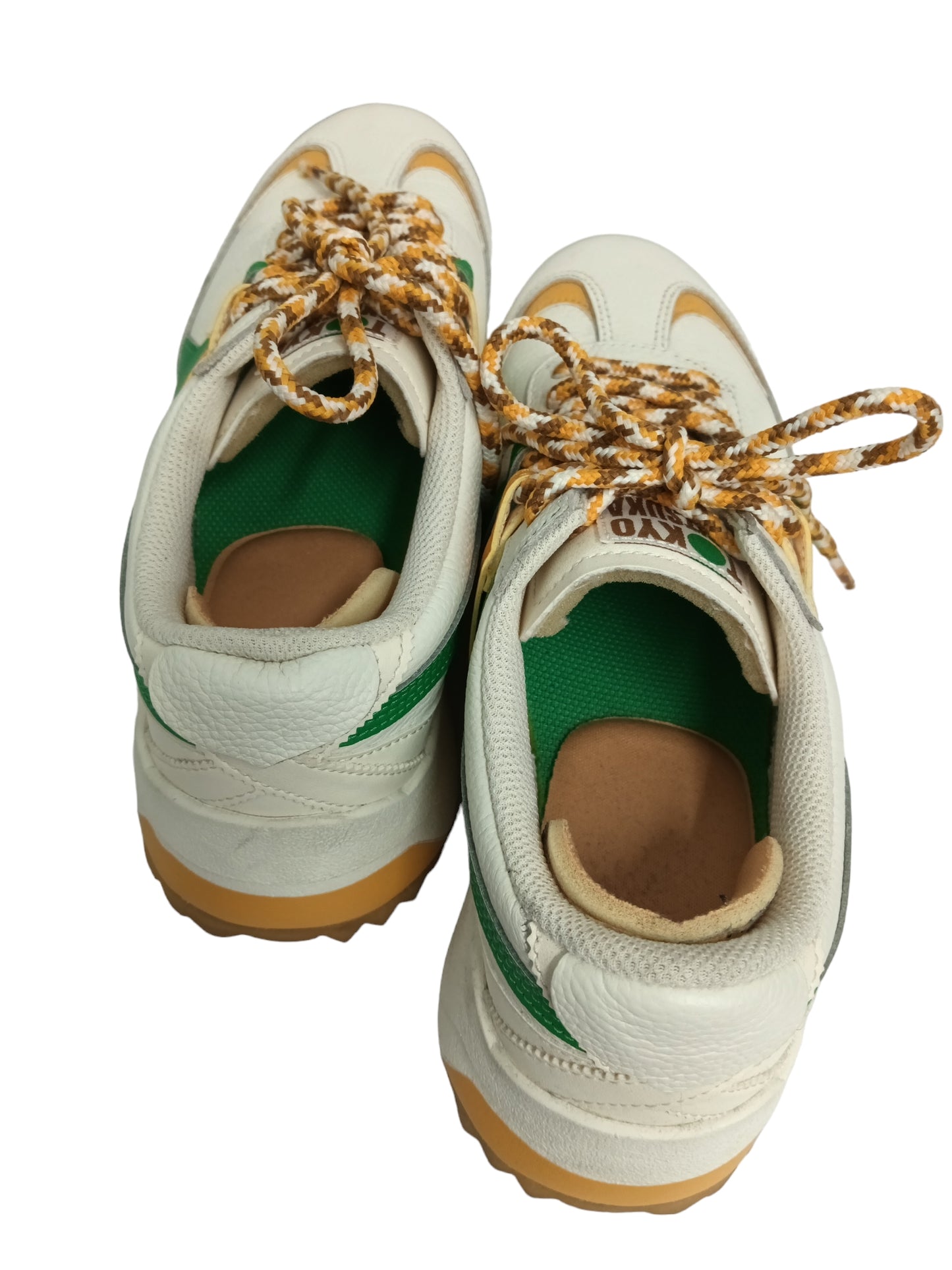 ONITSUKA TIGER SNEAKER LADY S 1183A559 BEIGE/ GREEN RANK(B) SIZR 23CM