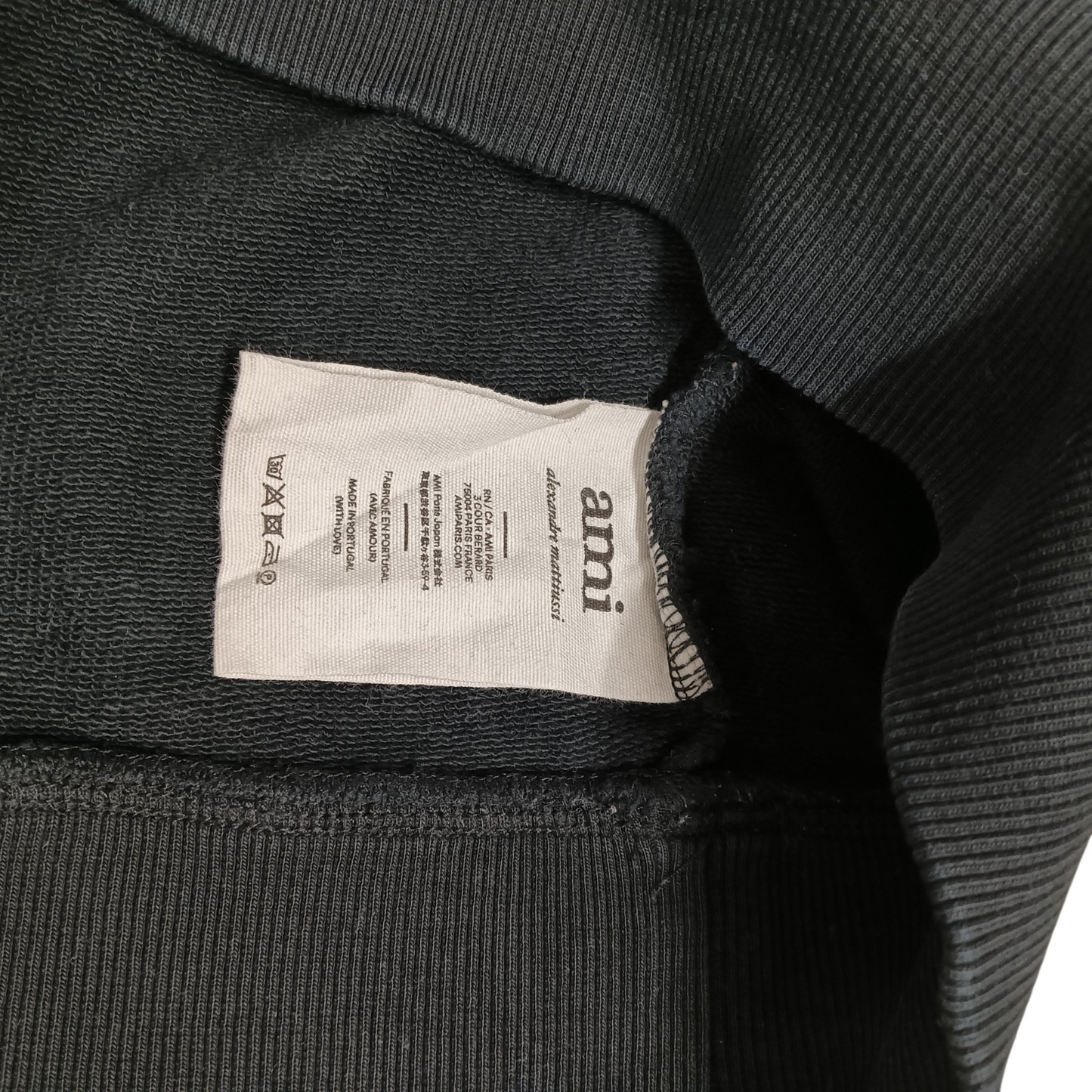 AMI Alexandre Mattiussi Long-sleeved T-shirt XS Black