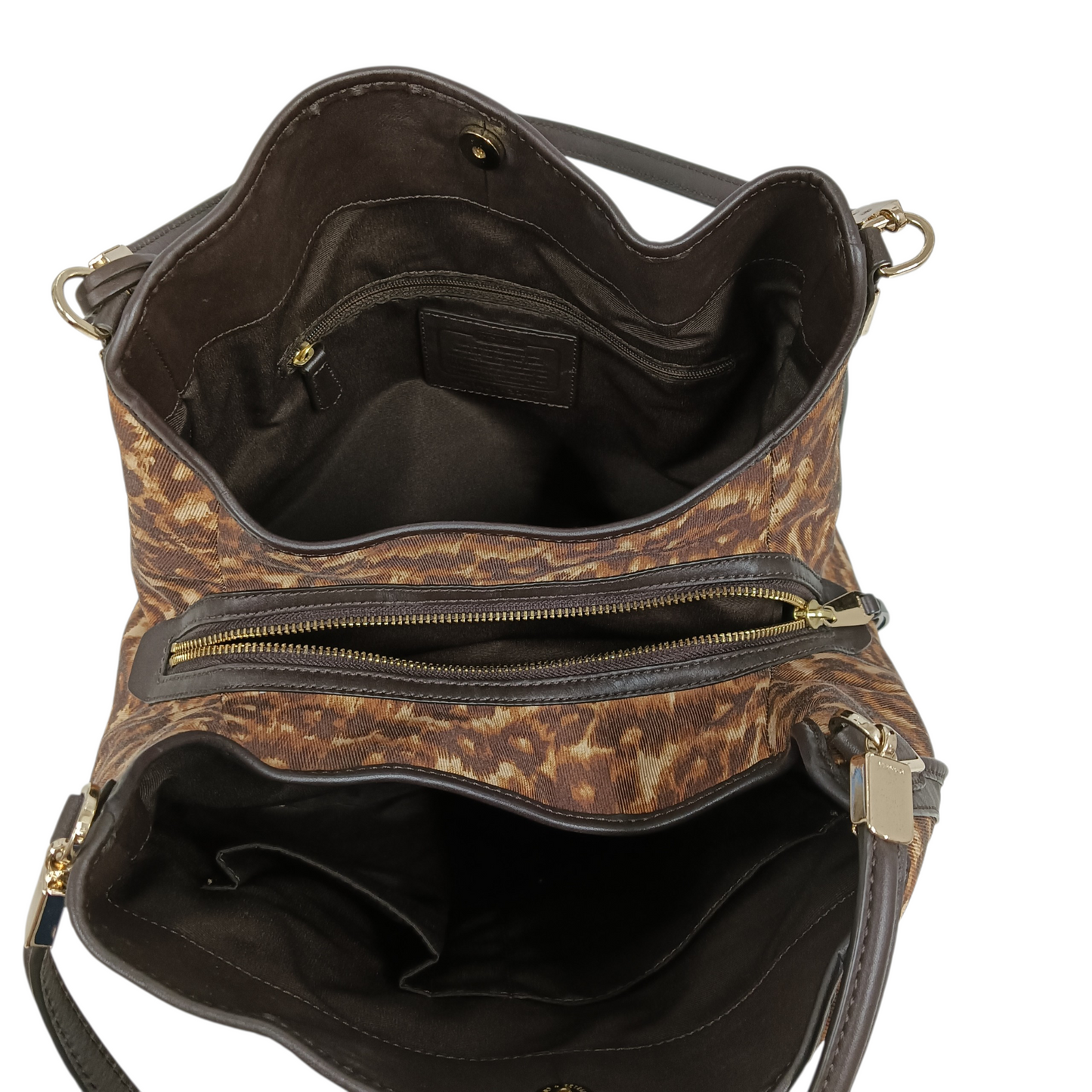COACH Shoulder Bag D1481-32410 Brown madisonocelot animal