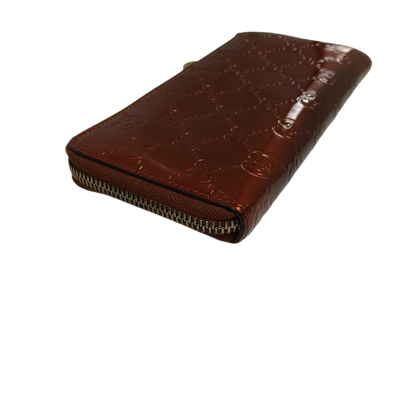 GUCCI Long Wallet 295671 Orange And Brown