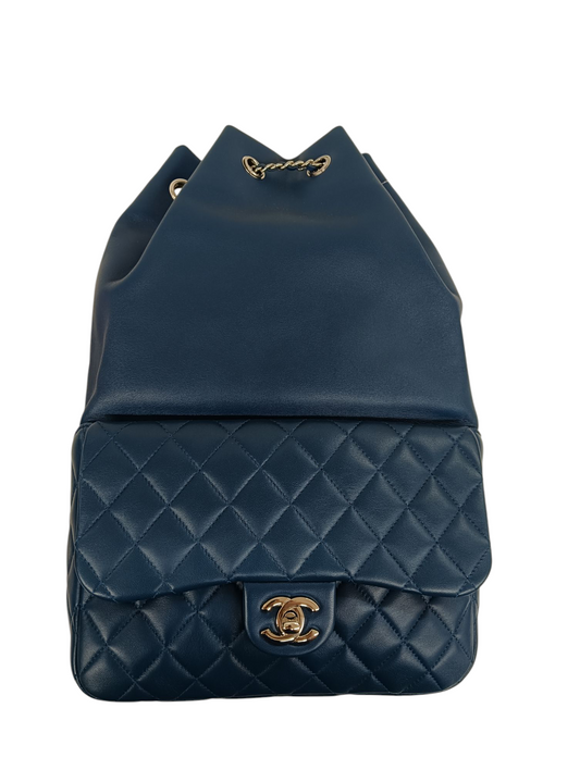 CHANEL Rucksack 23807126 Navy With out Garantee Card