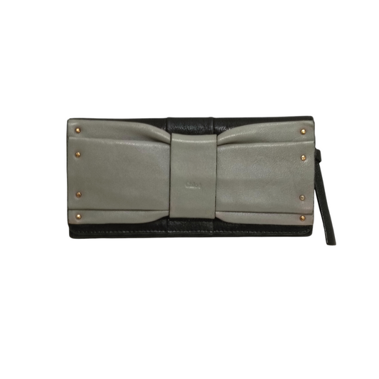 Chloe Long Wallet B1VV3N Gray/Black