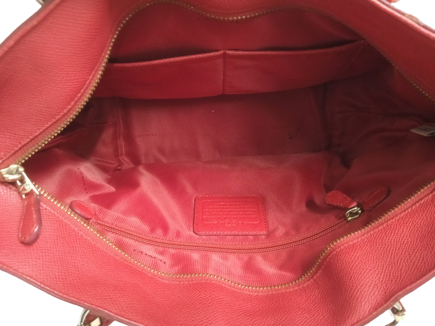 COACH BAG 34817 RED RANK (C)