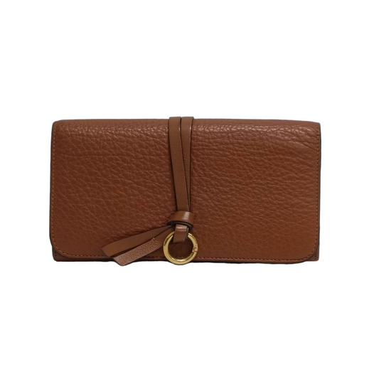 Chloe Long Wallet alphabet Brown 01-18-60-65