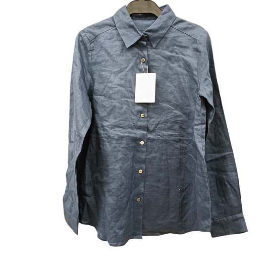 IENA LINEN SHIRT SIZE FREE NAVY