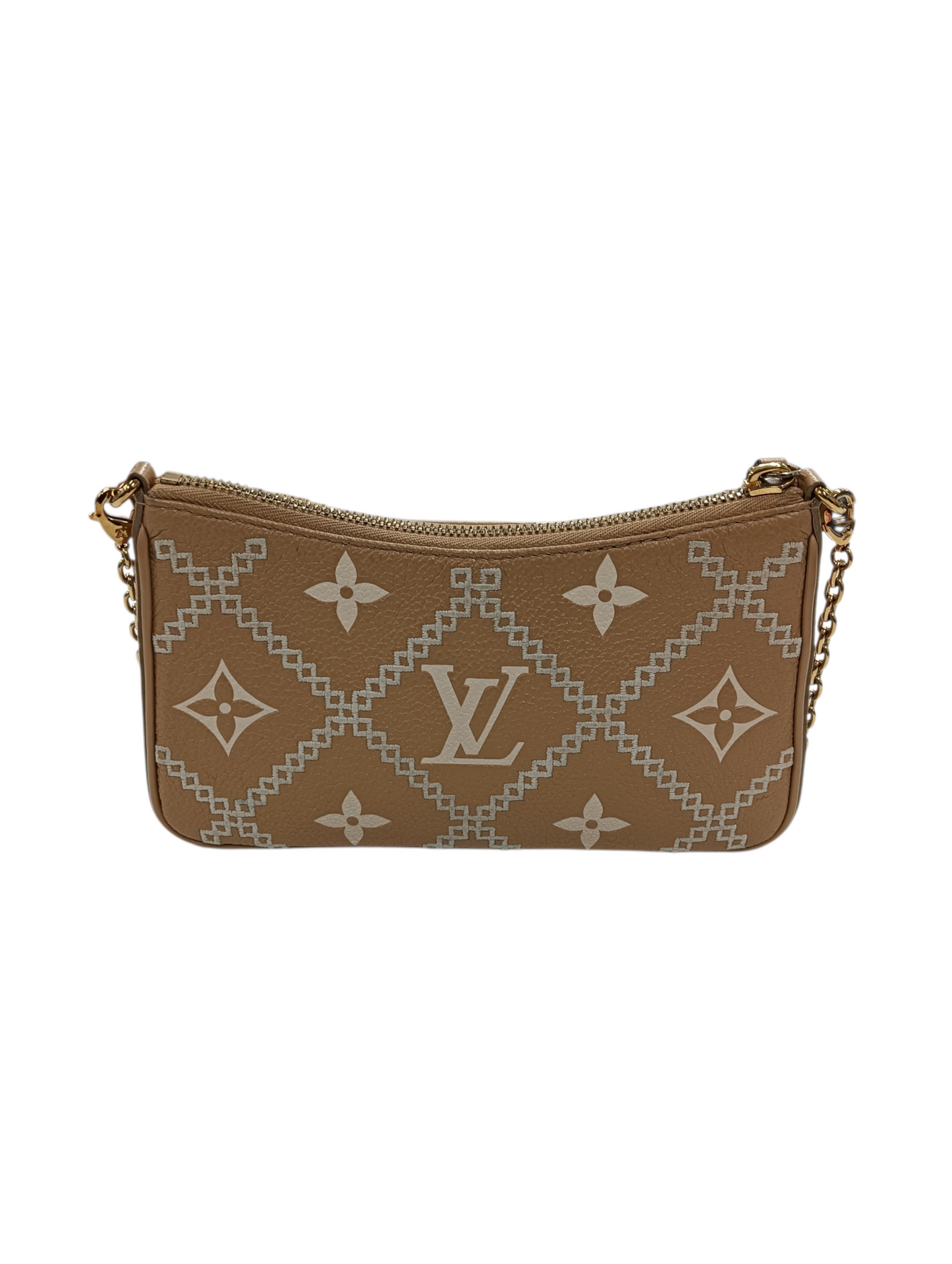 LOUIS VUITTON Shoulder Bag Monogram NFC Easy Pouch Beige M81137