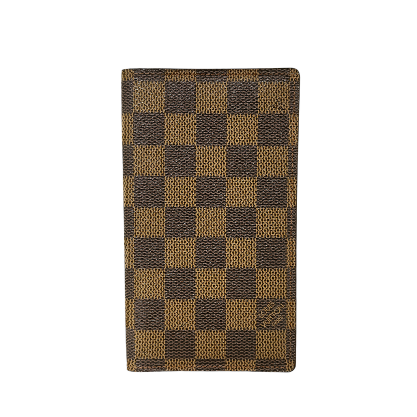 LOUIS VUITTON Card Case Damier R20703 CA0987 Brown*Inside Damage