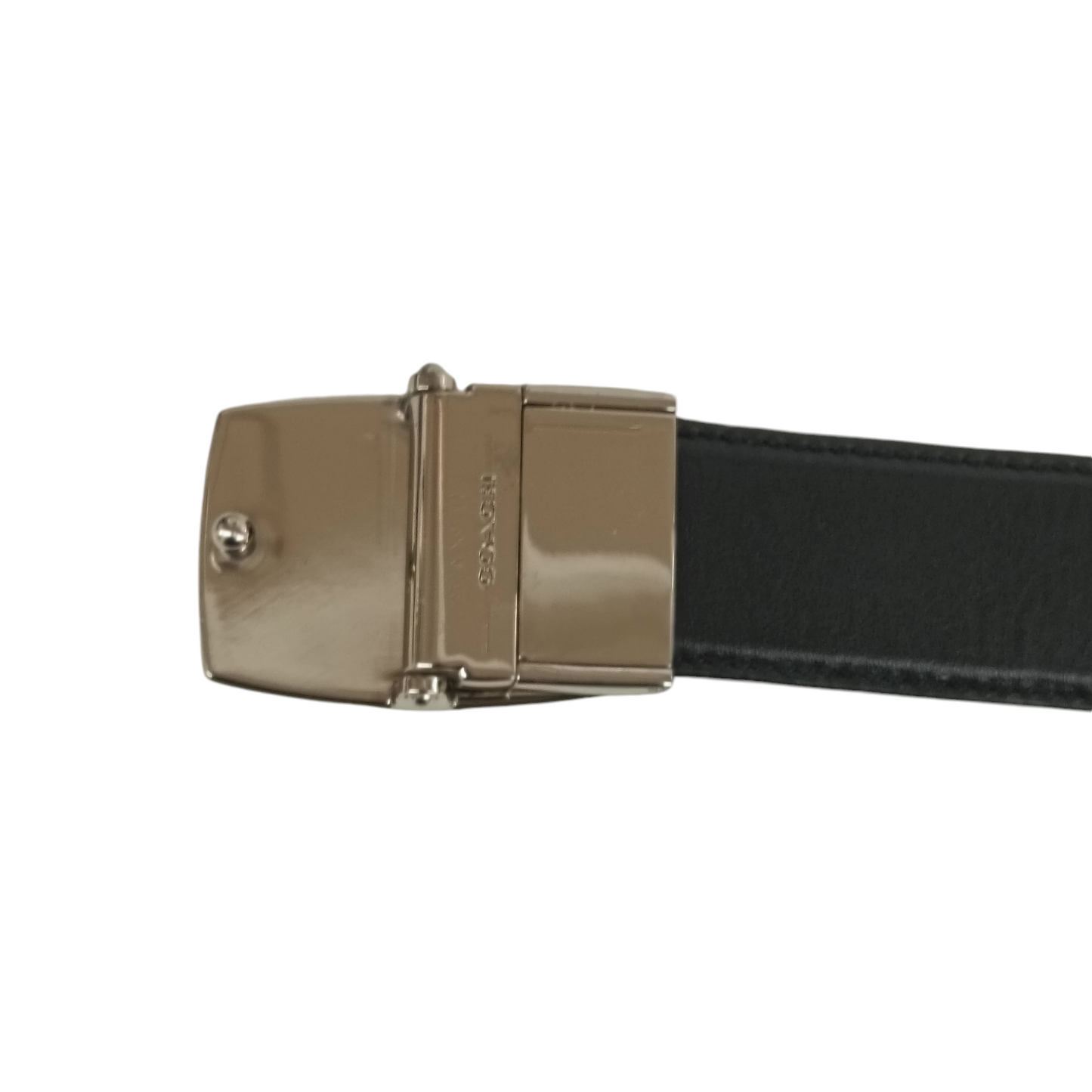 COACH BELT Black Scratch Reversible