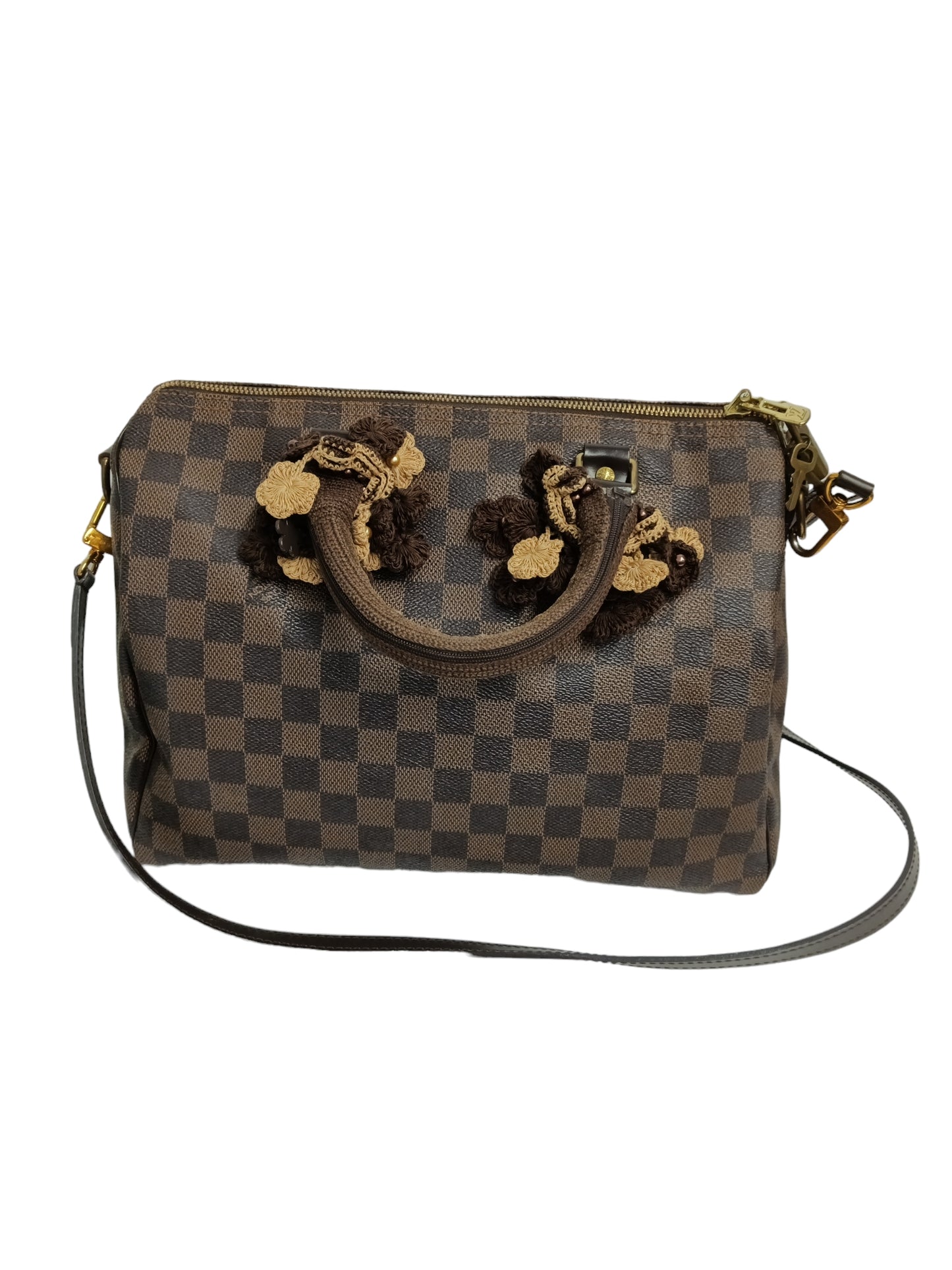 LOUIS VUITTON 2WAY BAG DAMIER BROWN STAIN N41367 SP1192 SPEEDY 30 BANDOUL IERE RANK(B)