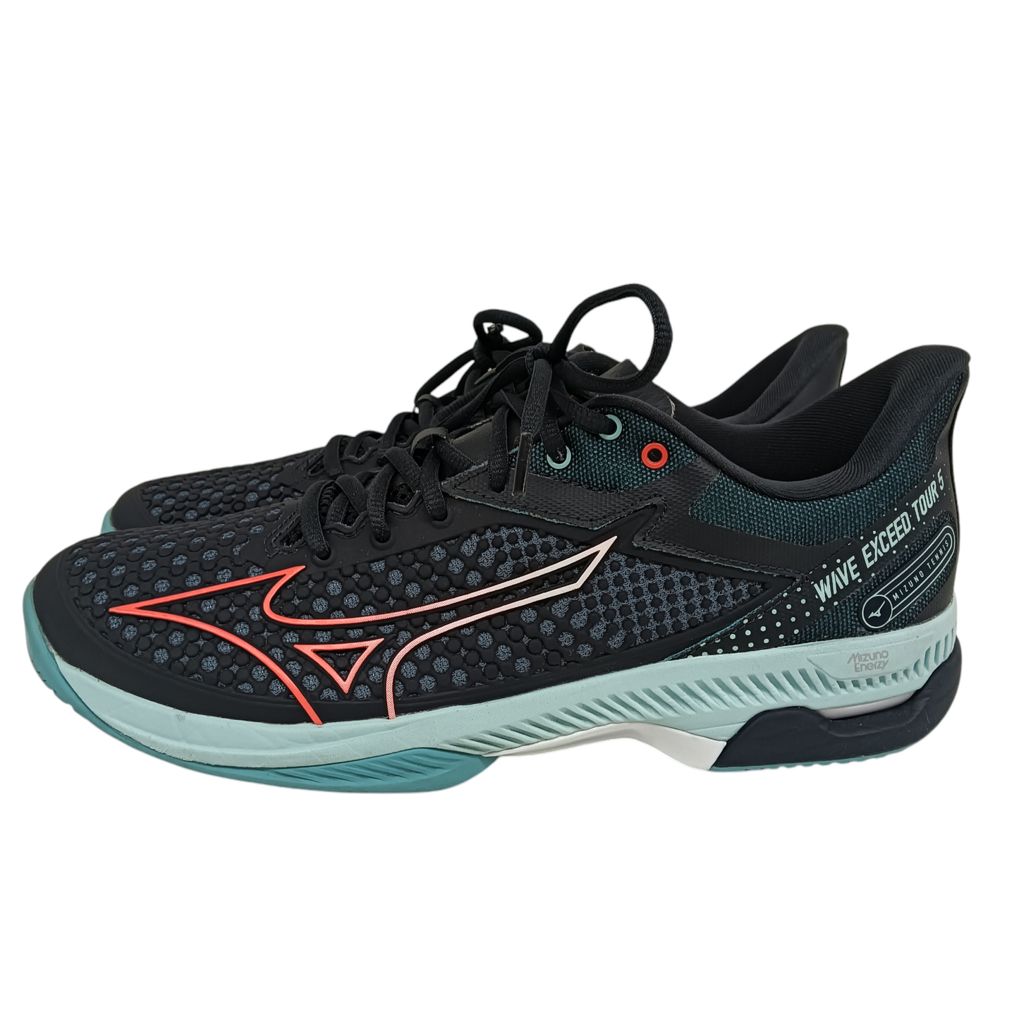 MIZUNO Sneaker Size 41 61GA227012 Mens Black/Sky Blue Rank (B)