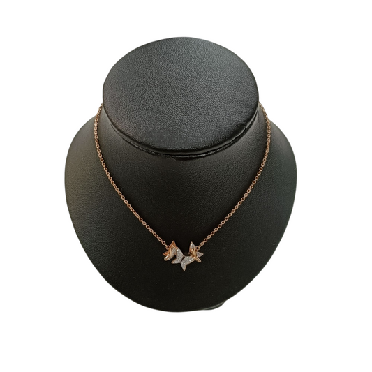 SWAROVSKI Necklace Butterfly Rose Gold