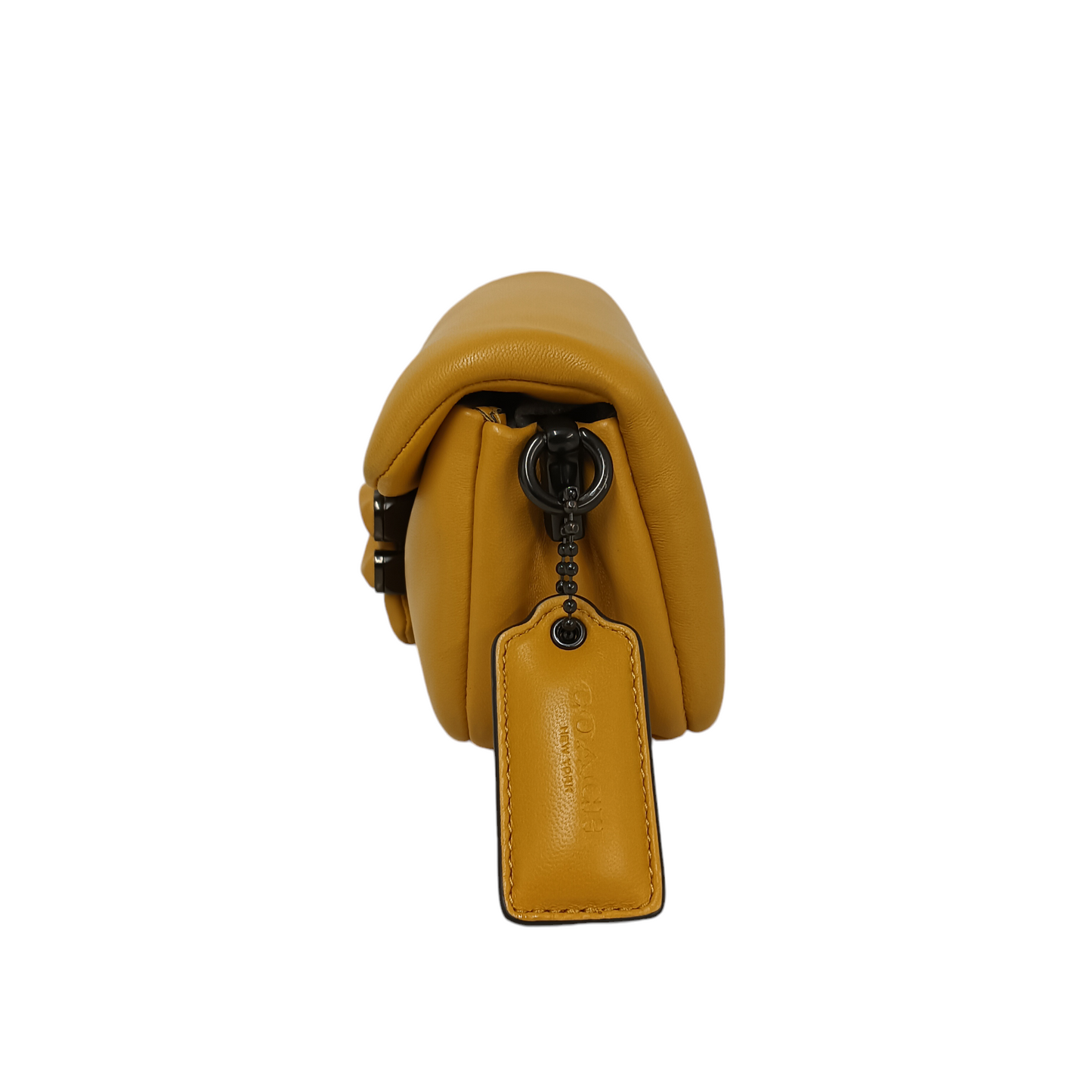 COACH 2WAY BAG C3880 Yellow *Scratch Rank B