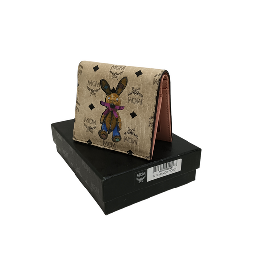 MCM Bunny pattern Wallet Beige MYA7AXL15IG001